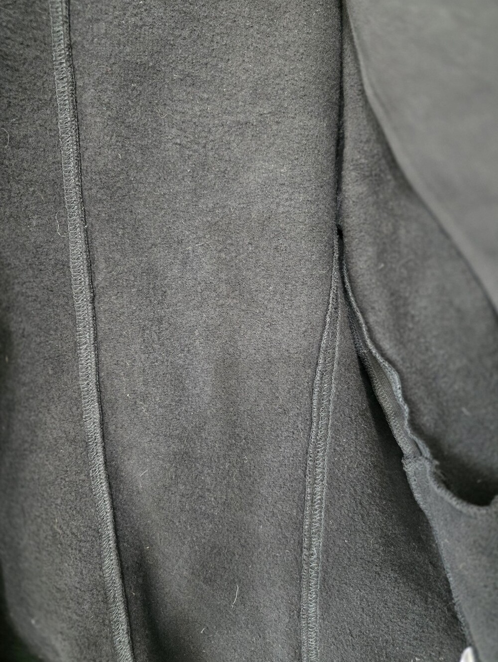 Saint + Sofia Organic Cotton Asymmetric Zip Knit Moto Biker Jacket Size 6 Black - Picture 13 of 16